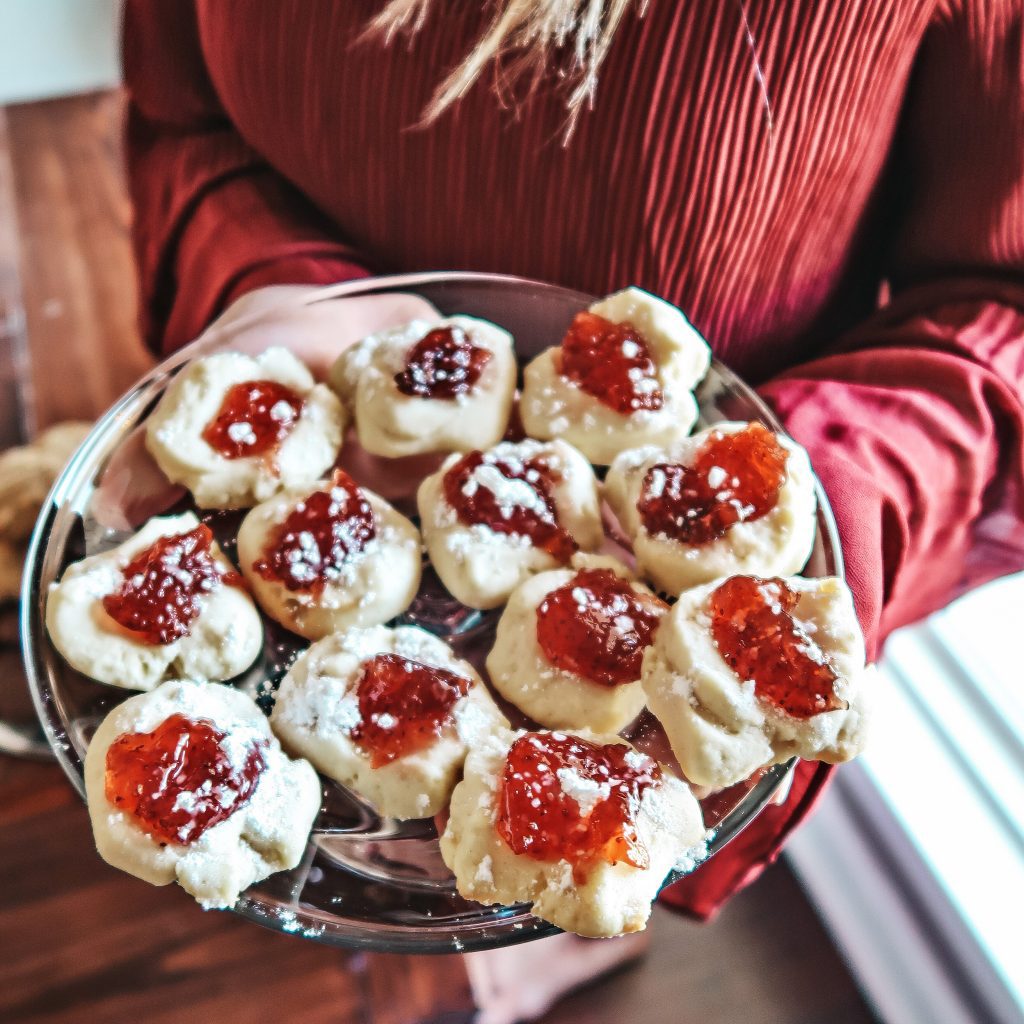 Strawberry Thumbprint Cookies for the Holidays